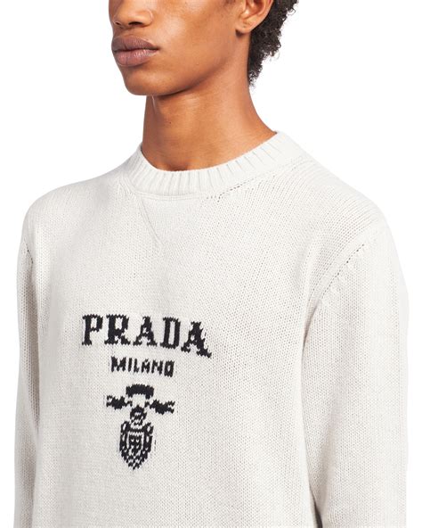 prada milano white sweater|prada cardigans for women.